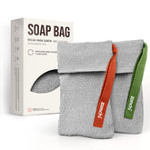 ZOMCHI bolsas exfoliantes para jabón de dos piezas, exfoliación suave en la ducha