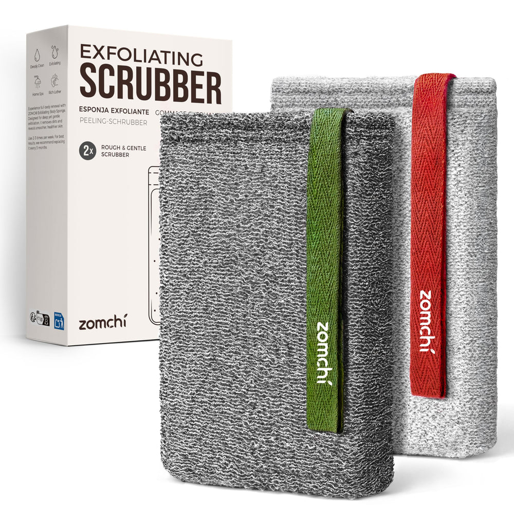 ZOMCHI exfoliante corporal con dos texturas para piel suave y equilibrada