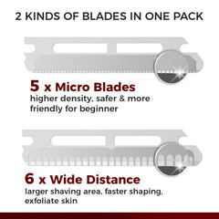 ZOMCHI 11-blade pack ready for refreshed grooming and extended use.