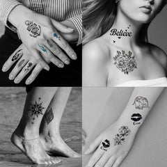 Zomme butterfly tattoos add delicate accents for festival-ready looks