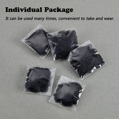 Black Zonon hair net worn by model for discreet daily wear.