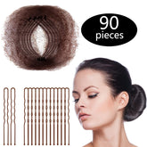 Zonon bun hair nets 50pcs package for tidy, on-the-go styling.