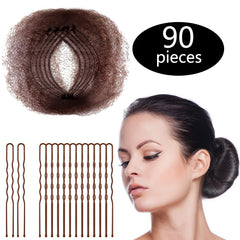 Zonon bun hair nets 50pcs package for tidy, on-the-go styling.