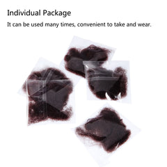 Individually wrapped Zonon bun nets for clean storage and reuse.