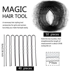 Zonon 50cm hair net shown in individual packaging for easy storage.