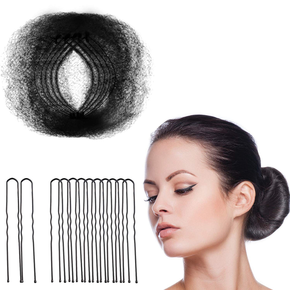 Zonon hair net with invisible edge mesh keeps bun neat and comfortable.