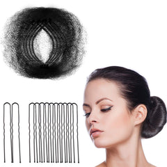 Zonon hair net with invisible edge mesh keeps bun neat and comfortable.