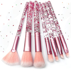 Zoolinn pink unicorn brush set packaging with glitter finish for an eye-catching gift
