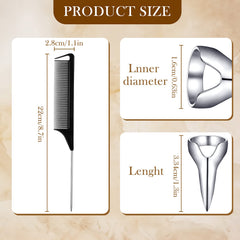 Zopeal steel comb included to speed styling during parting.
