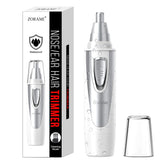 ZORAMI ear-nose-trimmer angled-top view shows precise grooming.