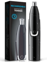 ZORAMI Rechargeable Ear & Nose Trimmer front view for quick, quiet grooming.