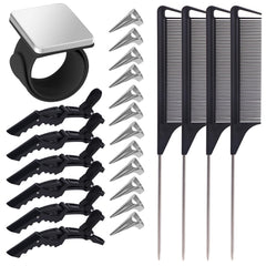 Zorliton set de herramientas para trenzar, 23 piezas, ideal para peinados consistentes.
