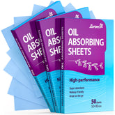 ZOROM'S blotting sheets in a dispensing pack for quick, one-at-a-time use.