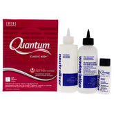 Zotos Quantum Classic Body Acid Perm bottle label highlights porosity-balanced formula