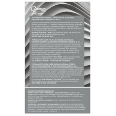 Zotos Quantum application process visual promoting easy steps for defined curls.