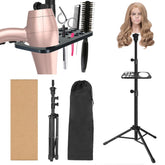 ZQIAN BEAUTY wig stand base with sturdy tripod for stable salon practice