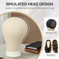 ZQIAN BEAUTY wig head with mount hole for stable clamping.
