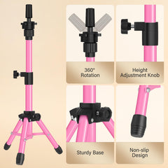 ZQIAN BEAUTY folded compact wig stand easy to transport