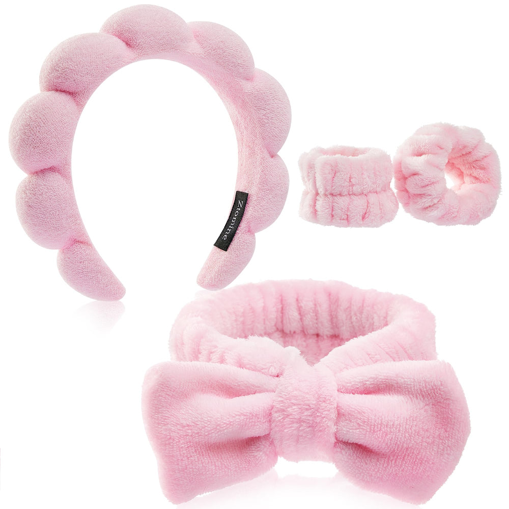Ztomine diadema con burbujas para cabello, mantiene la frente seca durante el lavado facial.