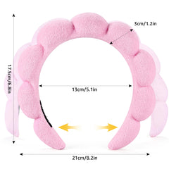 Diadema Ztomine spa terry negra para evitar salpicaduras durante el lavado.