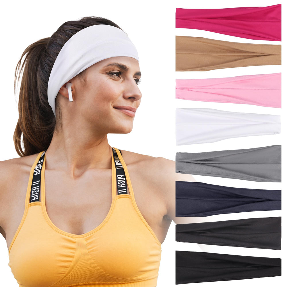 Diademas Ztomine para mujer con ajuste ancho ofrecen cobertura y comodidad durante entrenamientos