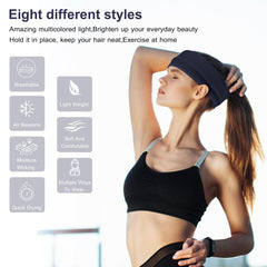 Ztomine headbands in black provide secure fit for yoga and runs