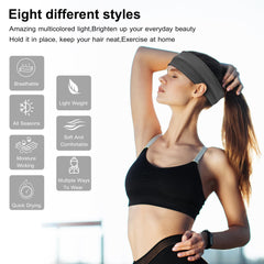 Ztomine headbands stretchable fabric demonstrates breathable design and sweat absorption
