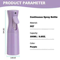 Zuhose bottle demonstrates continuous spray technology for consistent application.