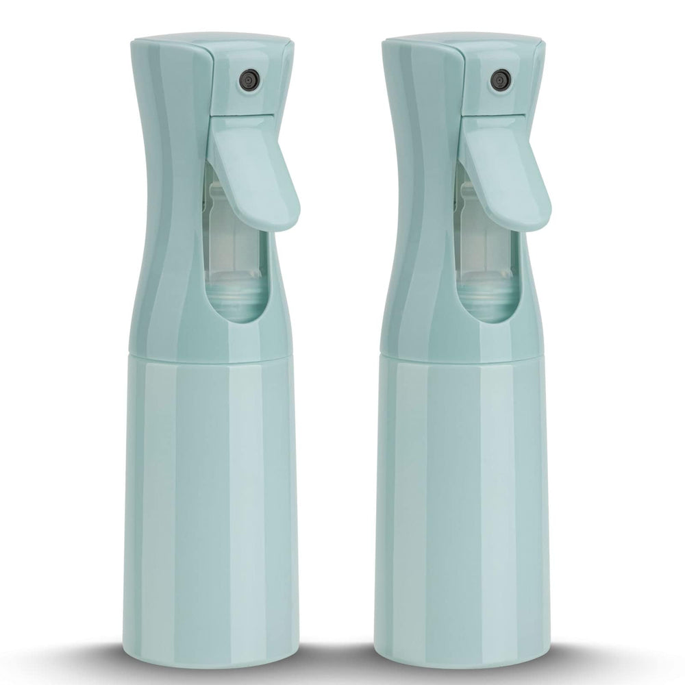 Zuhose spray bottle ultra fine mist for evenly hydrated hair.