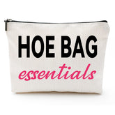 ZUYUROU bag front with humorous saying for gifts and cosmetics.