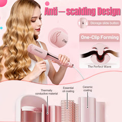 ZWIKAGEF fast-heat-30-seconds heats up rapidly for styling.