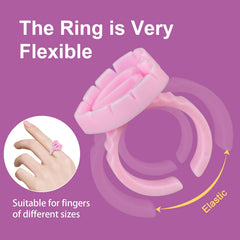 ZXMFDZ disposable glue holder rings keep the workspace clean.