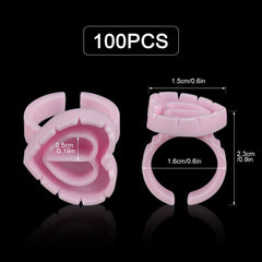 ZXMFDZ pigment rings for eyelash extensions enable precise pigment placement.