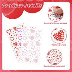 Corazones ZXOPM acrílicos para manualidades y decoración creativa.