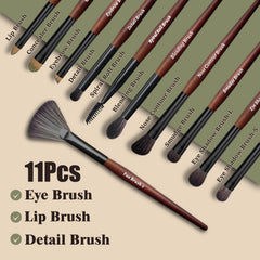 Zylsnice detailed eye brushes for precise liner and precision shadow work