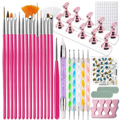 Zyluria Nail Art Brush Set with 15 brushes for precise at-home manicures