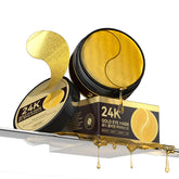 ZZILME 24k gold eye patches packaging for premium at-home care.