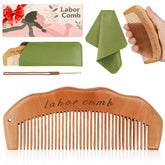 ZZTDSD birth comb with leather bag for travel-ready comfort during labor