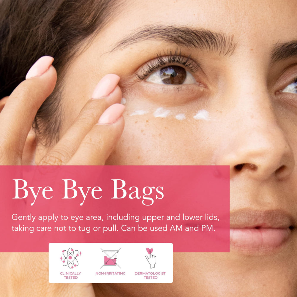 Exterior label of 100% PURE Coffee Bean Caffeine Eye Cream.