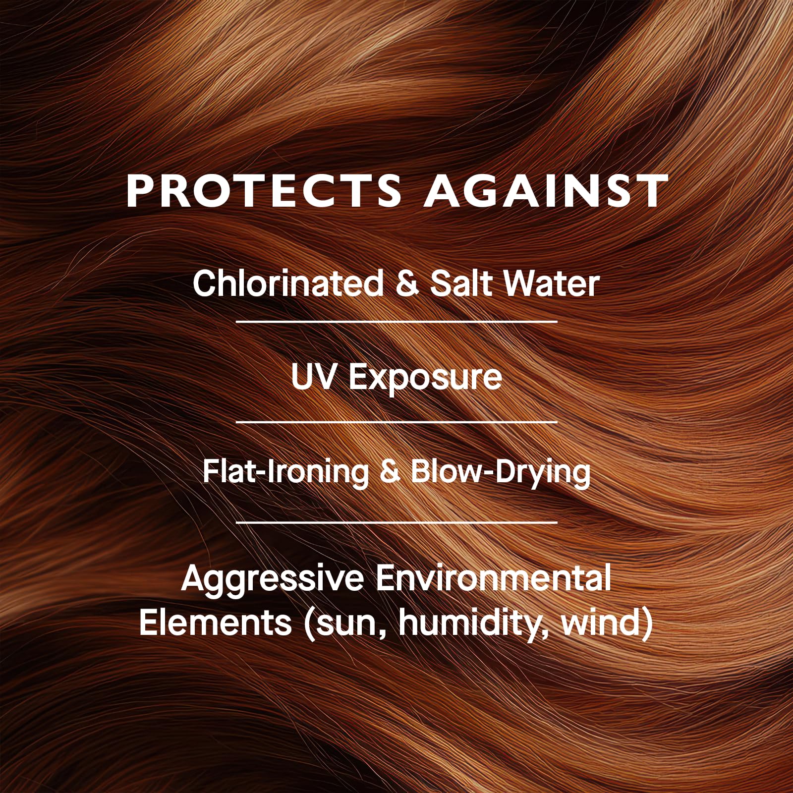 12 Benefits Heat protection before styling with flat iron.