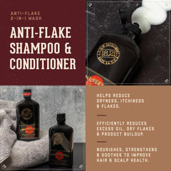 18-21 Man Made anti-flake bottle in shower for a quick cleanse.