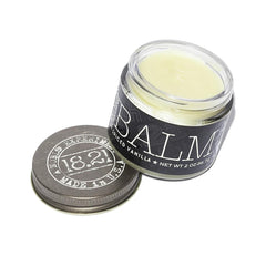 18.21 Man Made beard balm spiced vanilla bottle showing premium moisturizing formula