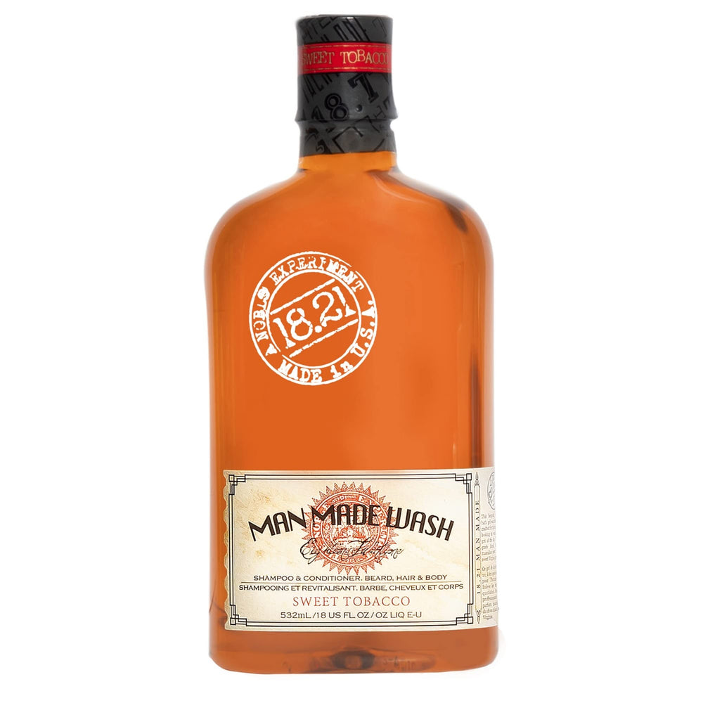 18.21 Man Made Original Sweet Tobacco bottle pour for quick all-in-one cleansing