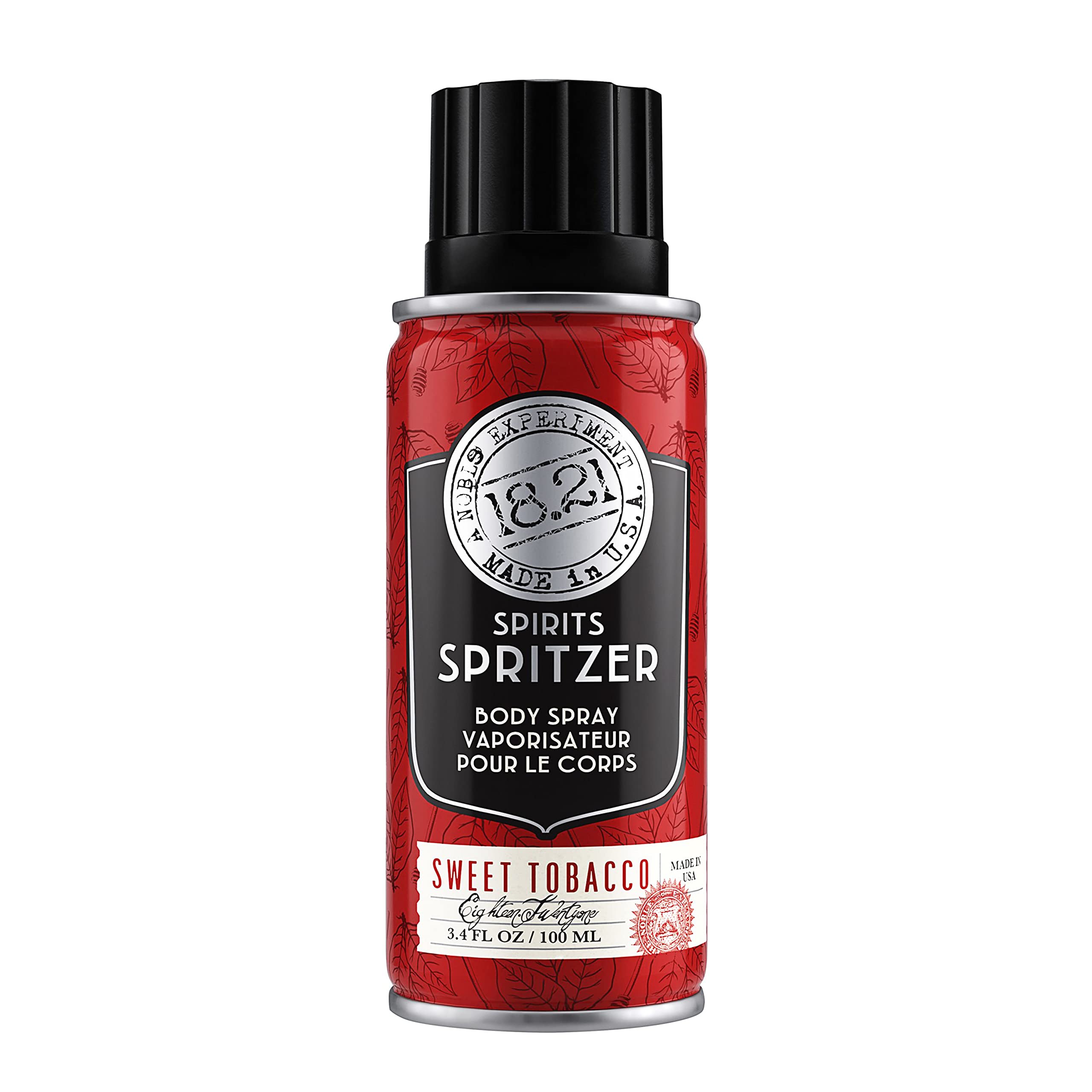 18.21 Man Made Spirit Spritzer bottle closeup highlights lasting masculine fragrance notes