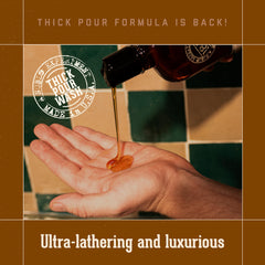 Noble Oud 3-in-1 foam lather demonstrates hydrating formula for all skin types.