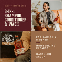 18.21 Man Made Sweet Tobacco wash hair-cleanse demonstrates versatile daily use