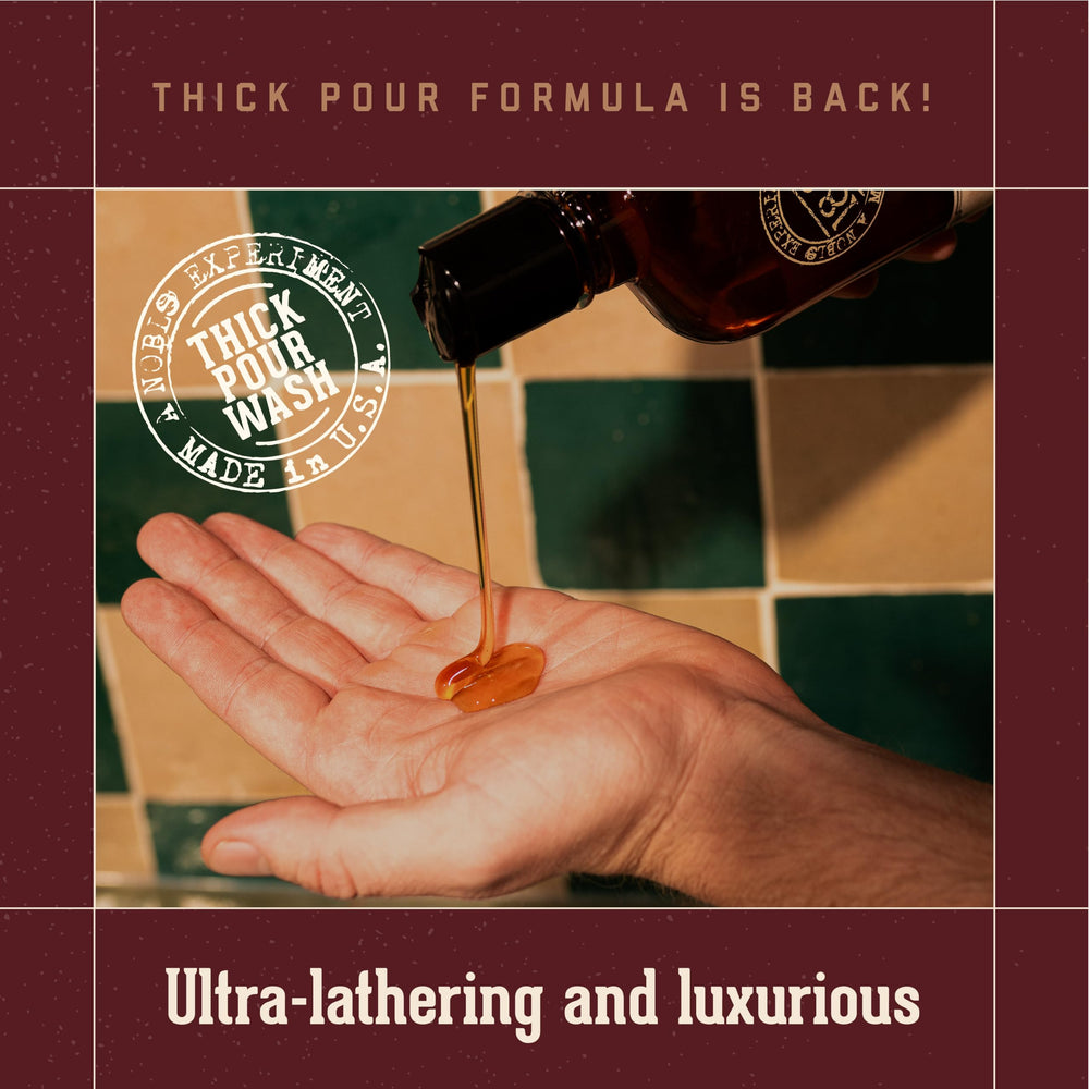 18.21 Man Made Sweet Tobacco wash lather delivers rich foam that nourishes skin