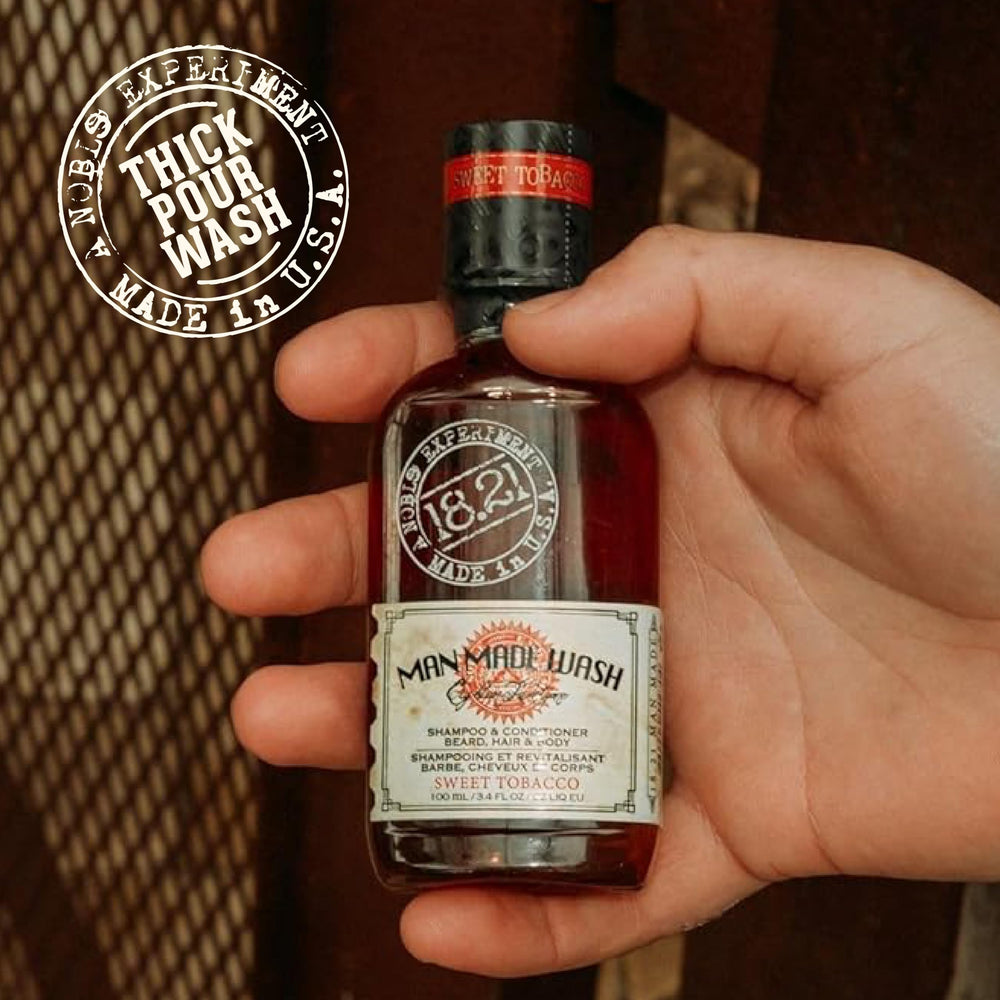 18.21 Man Made Sweet Tobacco wash masculine ambience for everyday grooming