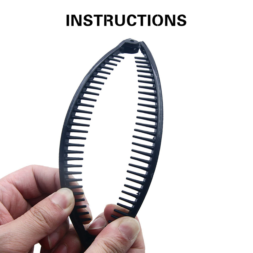 1st Choice banana clip with dense teeth grips hair securely across textures.