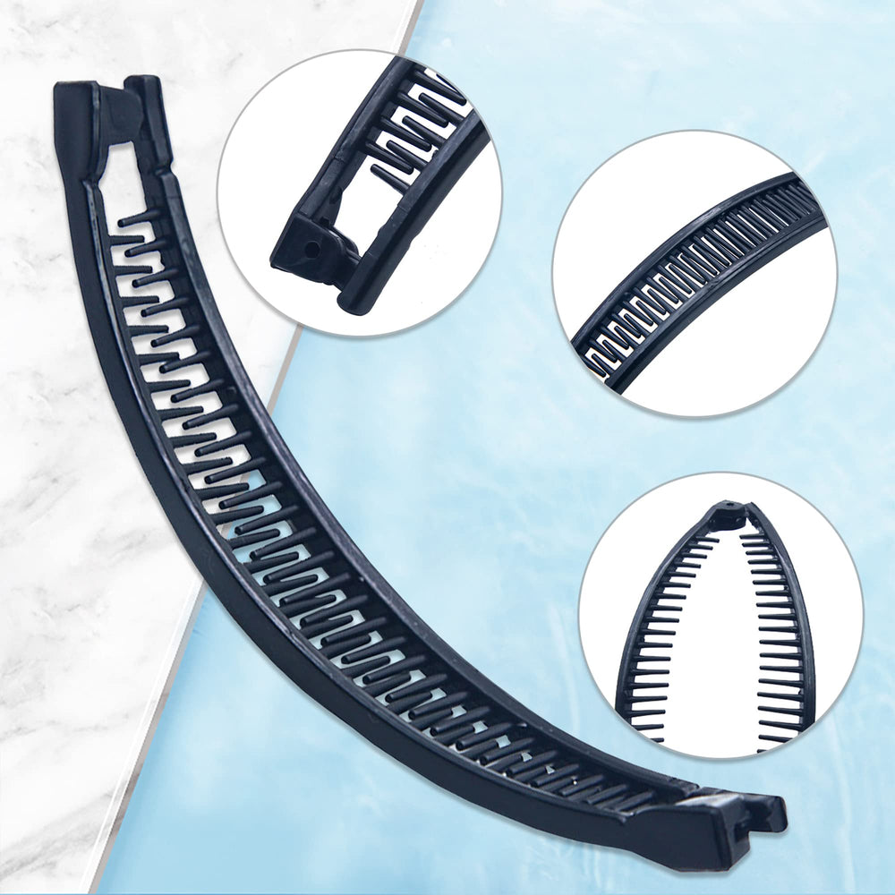 1st Choice banana clip middle-opening design for easy insertion.